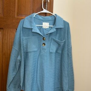 American Eagle Outfitters Blue Sweatshirt